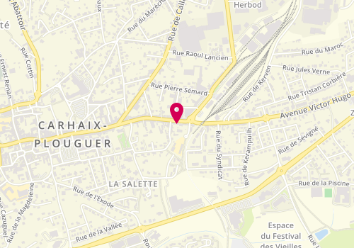 Plan de Le Renard et la Belette, 44 avenue du Général de Gaulle, 29270 Carhaix-Plouguer