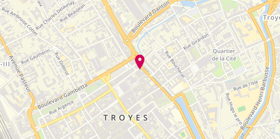 Plan de Creperie Sarah, 3 Rue General de Gaulle, 10000 Troyes