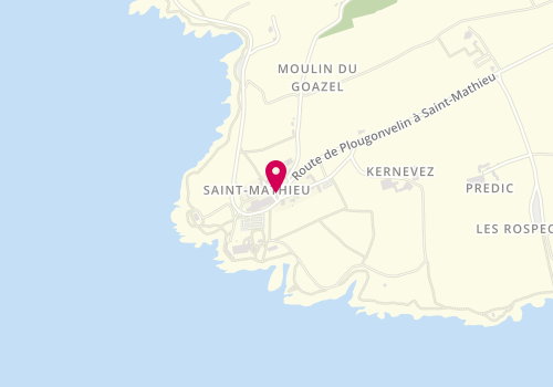Plan de La Crepe Dantel, 3 place Saint-Tanguy, 29217 Plougonvelin