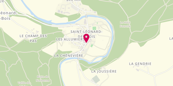 Plan de Crêperie Les Ardoisieres, 9 Rue des Alpes Mancelles, 72130 Saint-Léonard-des-Bois