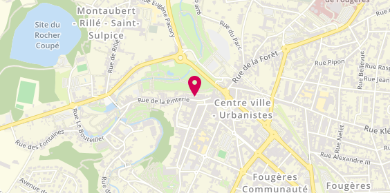 Plan de Tante Suzette, 2 Rue de la Pinterie, 35300 Fougères