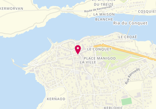 Plan de Crêperie Laer - Mor, 3 Rue Poncelin, 29217 Le Conquet