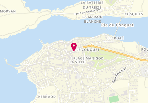 Plan de Les Korrigans, 7 Rue Lieutenant Jourden, 29217 Le Conquet
