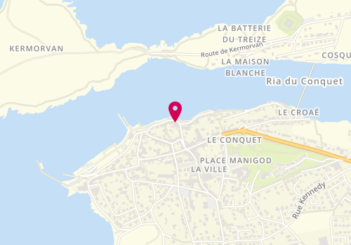Plan de Le Relais du Vieux Port, 1 Quai du Drellach, 29217 Le Conquet