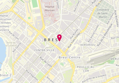 Plan de L'Ambassade Bretonne Liberté, 5 place de la Liberté, 29200 Brest