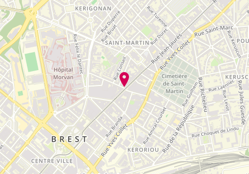 Plan de L'Ambassade Bretonne, 70 Rue Jean Jaurès, 29200 Brest