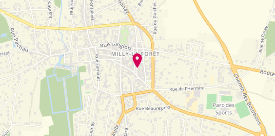 Plan de Crêperie de Milly, 41 place du Marché, 91490 Milly-la-Forêt