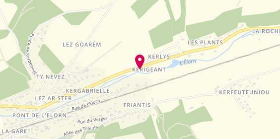 Plan de Milin en Elorn, Kerigeant, 29800 La Roche-Maurice
