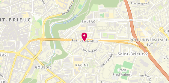 Plan de L'Arret-Galette Crepes et Galettes Bio, 24 avenue Corneille, 22000 Saint-Brieuc
