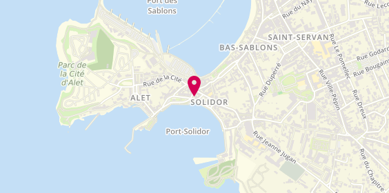 Plan de La Caraque, 3 Quai Solidor, 35400 Saint-Malo