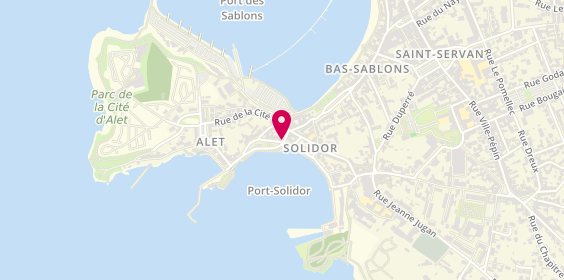 Plan de Crêperie Solidor, 7 esplanade du Commandant Menguy, 35400 Saint-Malo