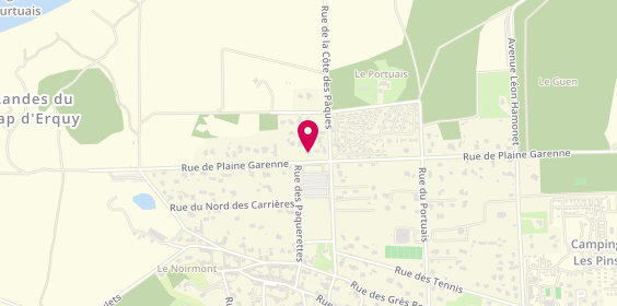 Plan de Au Jardin, 41 Rue de Plaine Garenne, 22430 Erquy