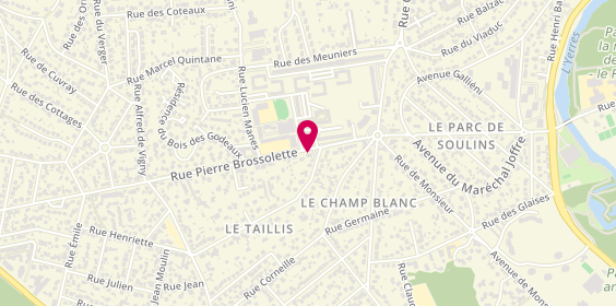 Plan de Restaurant Ll'As Crêpes et Fondues, 102 Rue Pierre Brossolette, 91330 Yerres