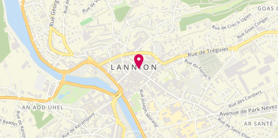 Plan de La Crêperie de la Place, 25 place du Général Leclerc, 22300 Lannion