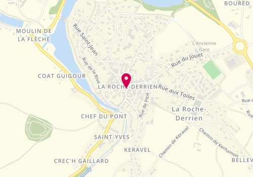 Plan de Crêperie Chez Rico, 4 place du Martray, 22450 La Roche-Jaudy
