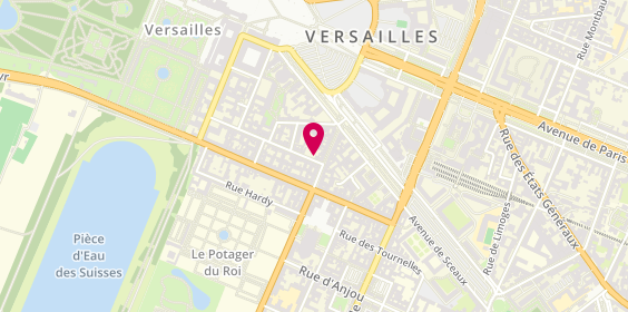 Plan de Les Crêpes à Tonton, 33-35 Rue du Vieux Versailles, 78000 Versailles