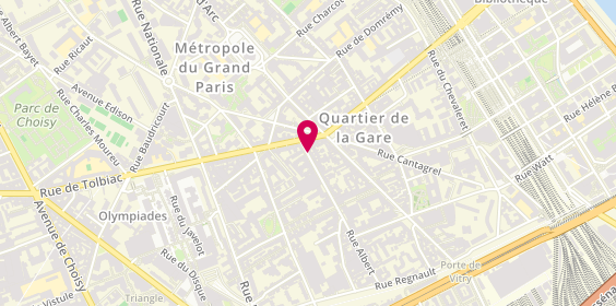Plan de Le Buffet de paris 13 eme, 86 Rue Albert, 75013 Paris