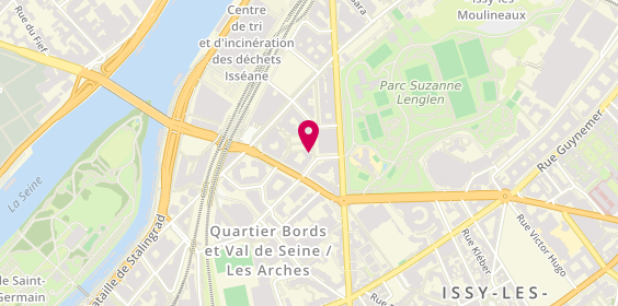 Plan de Belle Isle Square, 10 square Louis Blériot, 92130 Issy-les-Moulineaux