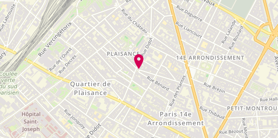 Plan de Crêperie la Sablière, 56 Rue de la Sablière, 75014 Paris