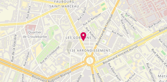 Plan de Chez Eugène, 20 Rue Coypel, 75013 Paris