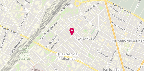 Plan de L'Île au Blé Noir, 80 Rue Raymond Losserand, 75014 Paris