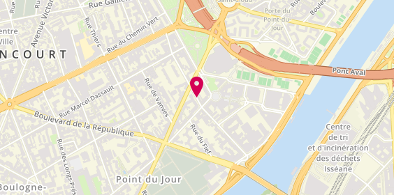 Plan de Crêperie Delft, 40 Rue des Peupliers, 92100 Boulogne-Billancourt