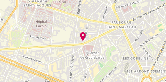 Plan de L'Auberge du Roi Gradlon, 36 Boulevard Arago, 75013 Paris