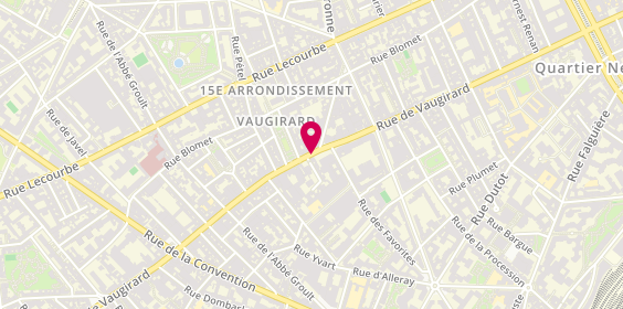 Plan de Pizza Vaugirard, 254 Rue de Vaugirard, 75015 Paris
