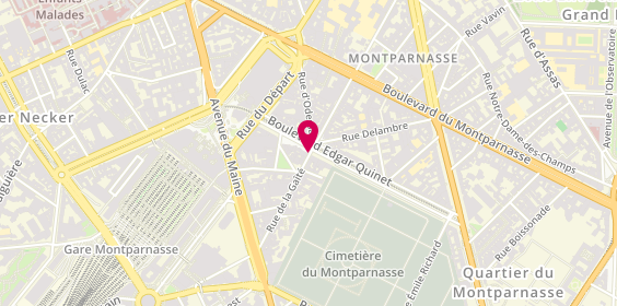 Plan de Amorino, 2 Rue de la Gaité, 75014 Paris