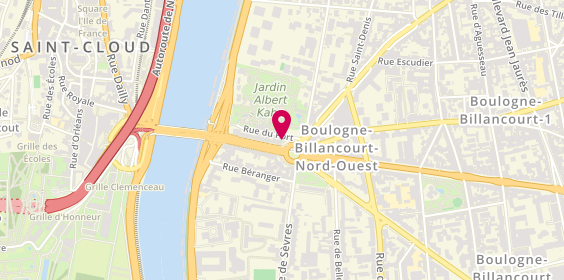 Plan de L'île O'crêpes, 2 avenue du Maréchal de Lattre de Tassigny, 92100 Boulogne-Billancourt