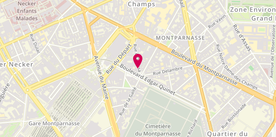 Plan de Le Flibustier, 20 Rue Odessa, 75014 Paris