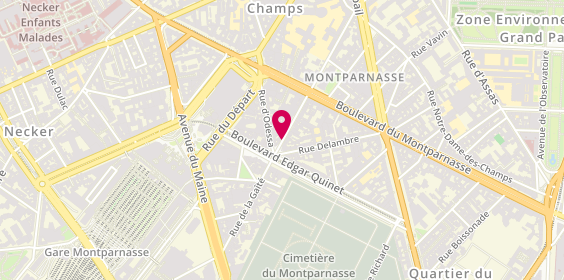 Plan de La Bigoudenne, 62 Rue du Montparnasse, 75014 Paris