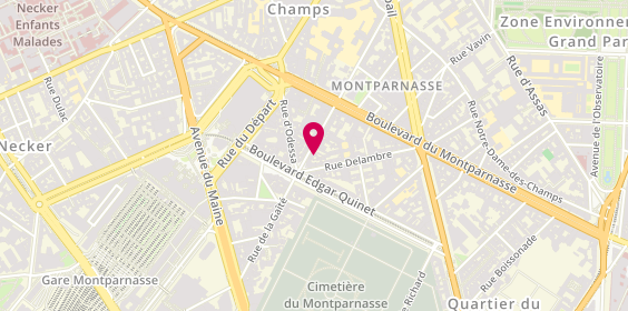 Plan de La Crêperie de Josselin, 67 Rue du Montparnasse, 75014 Paris