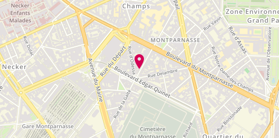 Plan de Crêperie de Quimper, 60 Rue du Montparnasse, 75014 Paris