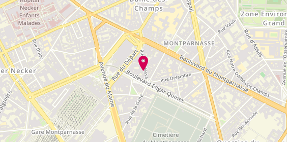 Plan de Crêperie du Manoir Breton, 18 Rue d'Odessa, 75014 Paris