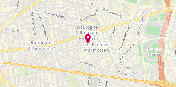 Plan de Au Chalet de Boulogne, 43 Rue de l'Est, 92100 Boulogne-Billancourt