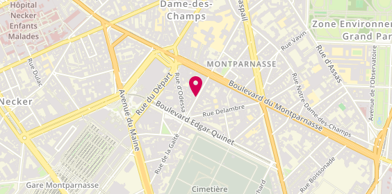 Plan de Creperie du Pont Aven, 54 Rue du Montparnasse, 75014 Paris