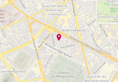 Plan de Crêperie Port-Manech, 52 Rue du Montparnasse, 75014 Paris