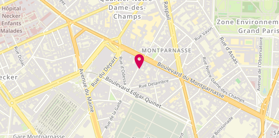 Plan de Crêperie de Plougastel, 47 Rue Montparnasse, 75014 Paris