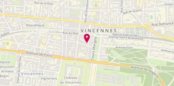Plan de Crêperie l'Armorique, 19 Rue Raymond du Temple, 94300 Vincennes