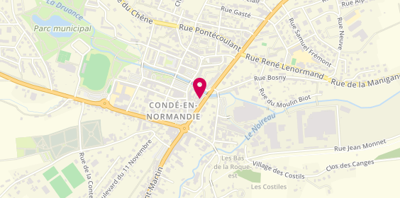 Plan de La Licorne Conde, 21 avenue de Verdun, 14110 Condé-en-Normandie