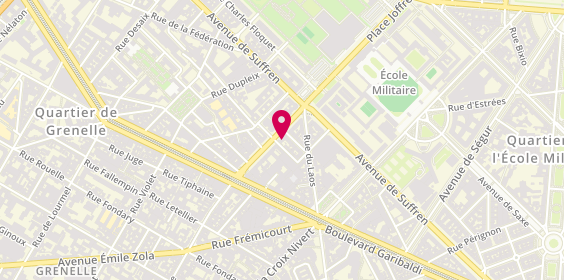 Plan de Crêperie Framboise, 51 avenue de la Motte-Picquet, 75015 Paris