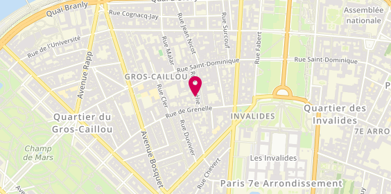 Plan de Le Crépuscule, 18 Rue Amélie, 75007 Paris