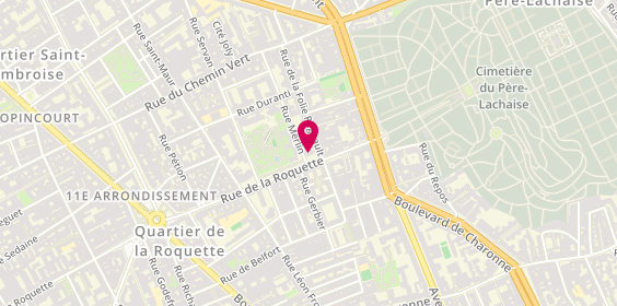 Plan de Crêperie Brocéliande, 151 Rue de la Roquette, 75011 Paris