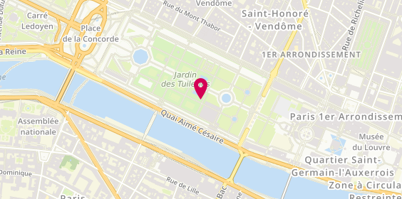 Plan de La Terrasse de Pomone, Jardin des Tuileries, 75001 Paris
