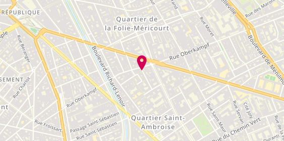 Plan de Bernadette, 2 Bis Rue Neuve Popincourt, 75011 Paris