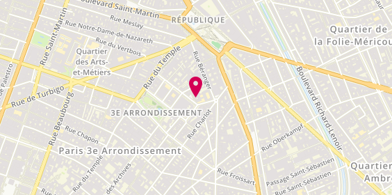 Plan de Gigi, 4 Rue de la Corderie, 75003 Paris