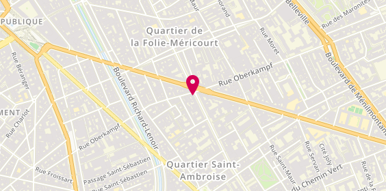 Plan de Crêperie Hewi, 81 Avenue Parmentier, 75011 Paris