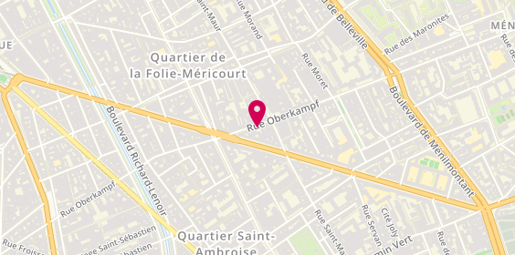 Plan de Crepes Dionysos, 88 Rue Oberkampf, 75011 Paris