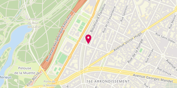 Plan de Creperie le Menec, 18 Rue Dufrenoy, 75016 Paris